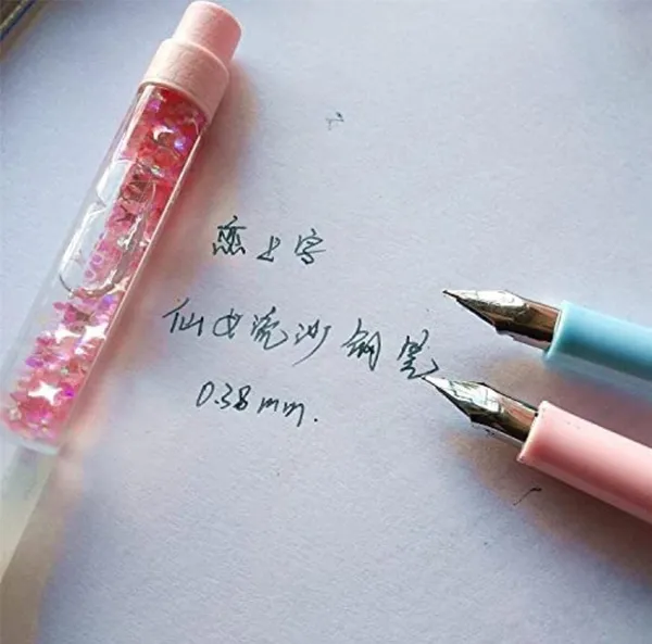 Pink_Plastic_Glitter_Fountain_Pen_Writing_&_Drawing_(Pack_of_2_)