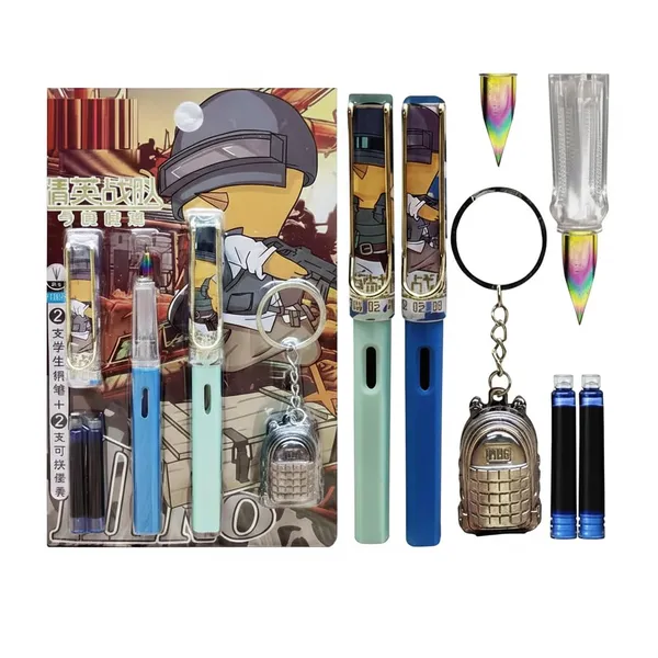 Green_&_Blue_Plastic_Fountain_Pen_Writing_&_Note_Taking_(Pack_of_2_)