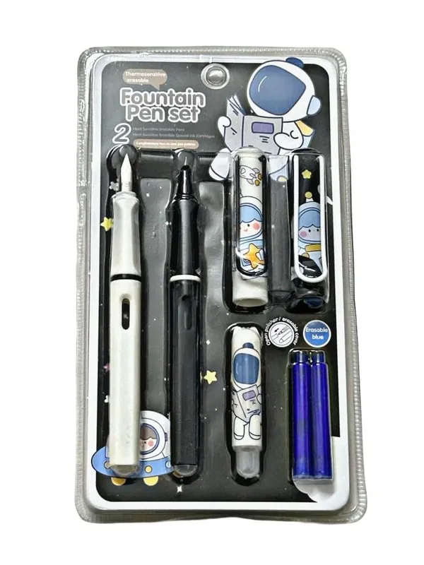 Black_&_White_Plastic_Fountain_Pen_Writing_&_Note_Taking_(Pack_of_2_)