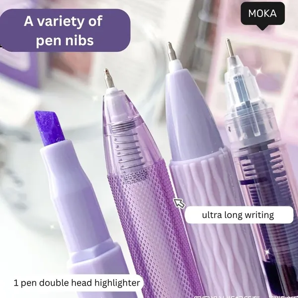 Multicolor_Plastic_Gel_Pen_Highlighting_&_Studying_(Pack_of_6_)
