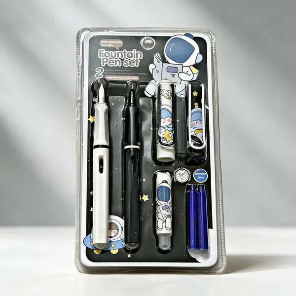 Black_&_White_Plastic_Fountain_Pen_Writing_&_Note_Taking_(Pack_of_2_)