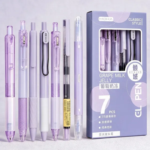Multicolor_Plastic_Gel_Pen_Highlighting_&_Studying_(Pack_of_6_)