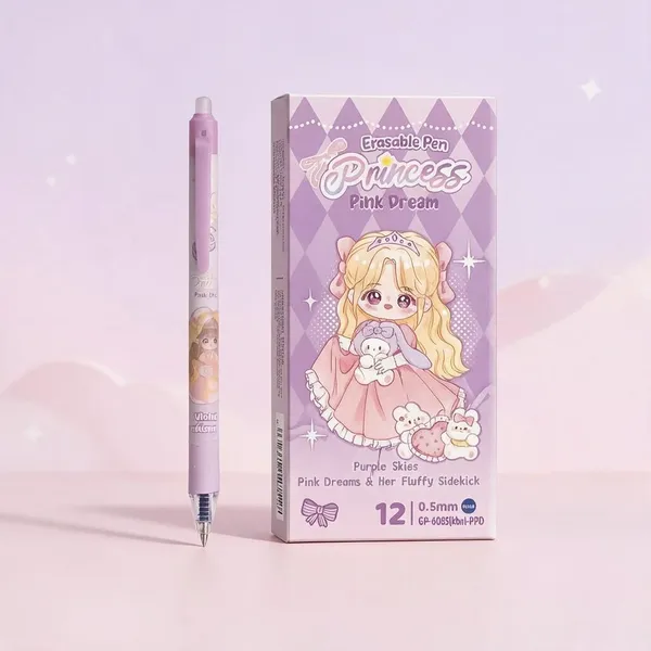 Purple_Plastic_Erasable_Gel_Pen_Writing_&_Note_Taking_(Pack_of_12_)