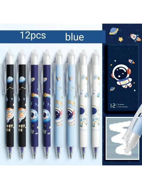 Multicolor_Plastic_Erasable_Gel_Pen_Writing_&_Note_Taking_(Pack_of_12_)