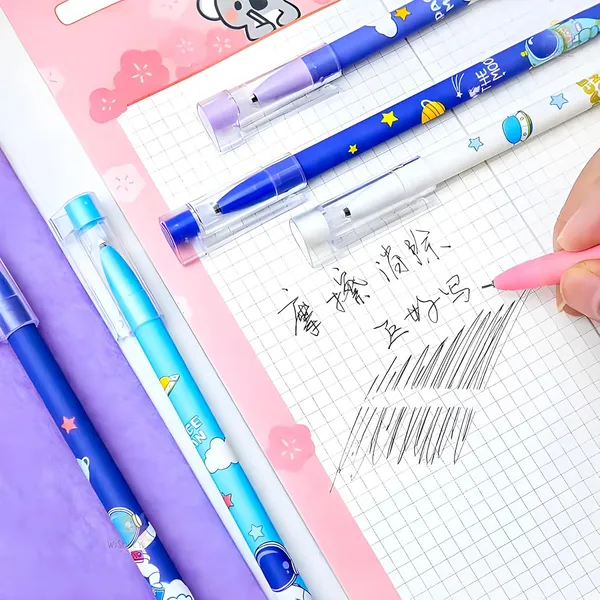 Multicolor_Plastic_Erasable_Gel_Pen_Writing_&_Note_Taking_(Pack_of_12_)