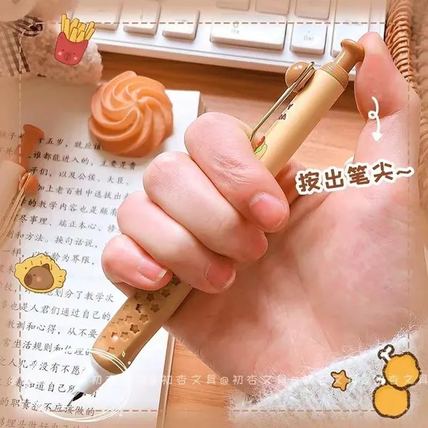 Brown_Plastic_Click_Fountain_Pen_Writing_&_Note_Taking_(Pack_of_2_)
