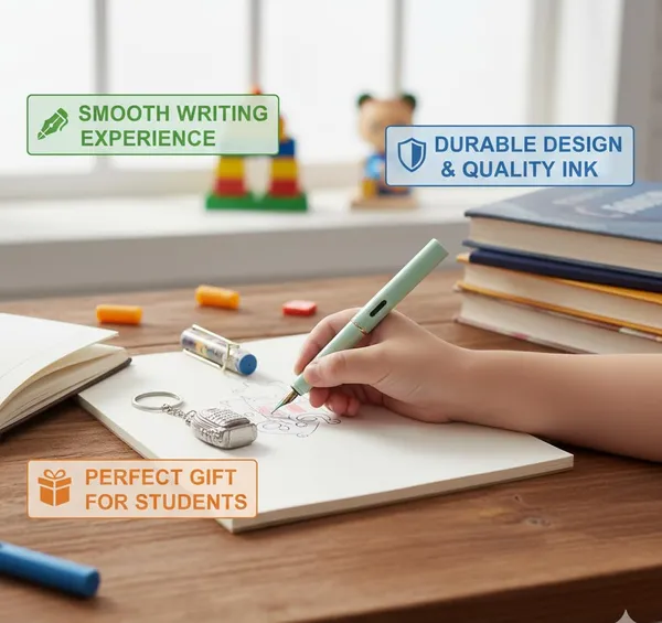 Green_&_Blue_Plastic_Fountain_Pen_Writing_&_Note_Taking_(Pack_of_2_)