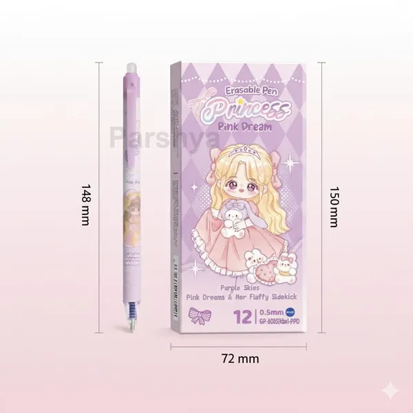 Purple_Plastic_Erasable_Gel_Pen_Writing_&_Note_Taking_(Pack_of_12_)