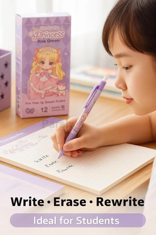 Purple_Plastic_Erasable_Gel_Pen_Writing_&_Note_Taking_(Pack_of_12_)
