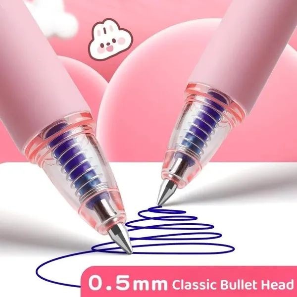 Pink_Plastic_Erasable_Gel_Pen_Writing_&_Note_Taking_(Pack_of_12_)