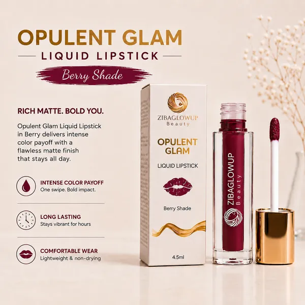 Zibaglowup_Opulent_Glam_Berry_Liquid_Lipstick