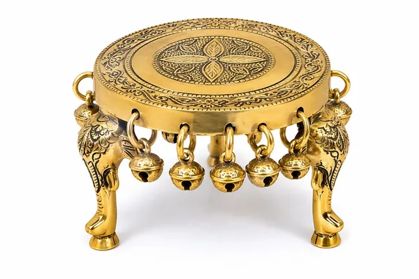 Metal_Traditional_Floral_Pooja_Chowki