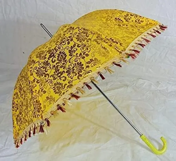 Yellow_Floral_Print_Decorative_Umbrella_for_Women