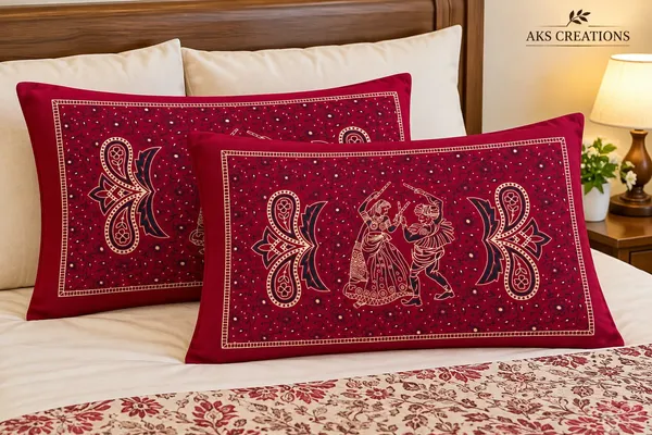 Maroon_Traditional_Paisley_Print_Pillow_Cover_Set