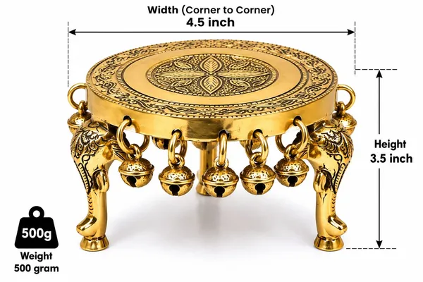 Metal_Traditional_Floral_Pooja_Chowki