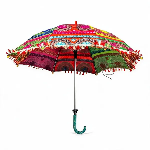 Multicolour_Stainless_Steel_Traditional_Decorative_Umbrella