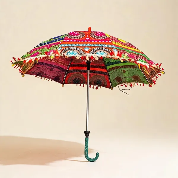 Multicolour_Stainless_Steel_Traditional_Decorative_Umbrella
