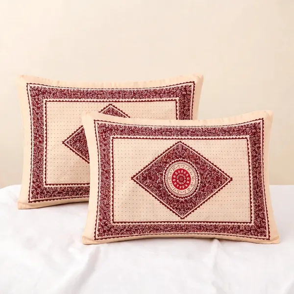 Cotton_Traditional_Hand_Block_Print_Beige_Pillow_Cover_Set_Of_2