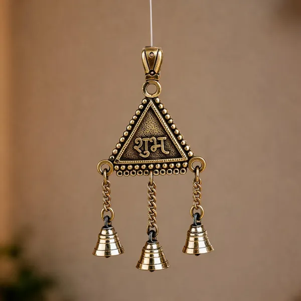 Brass_Gold_Traditional_Shubh_Labh_Bell_Hanging_Set_Of_2