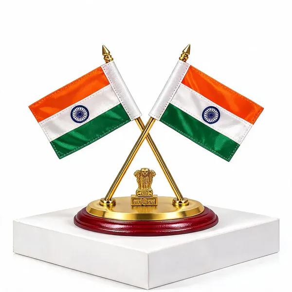 Brass_Patriotic_Indian_Flag_Tabletop_Stand