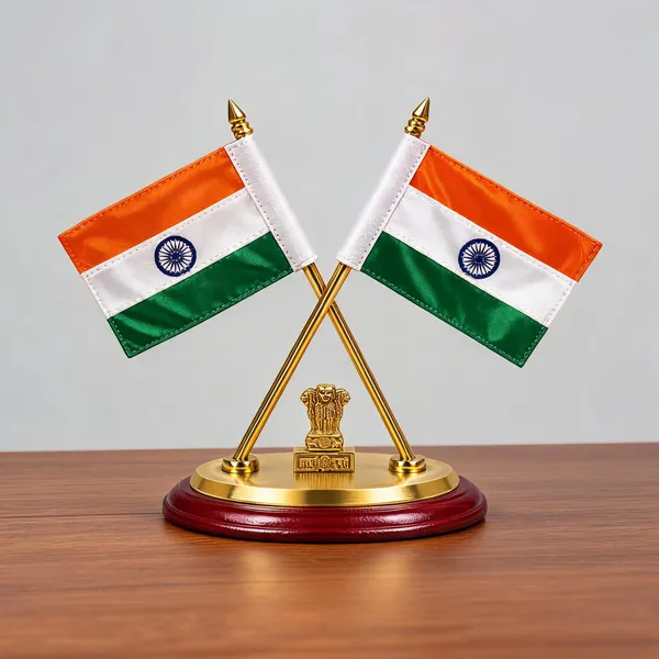 Brass_Patriotic_Indian_Flag_Tabletop_Stand