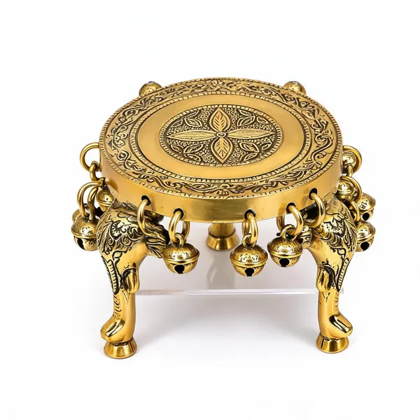 Brass_Traditional_Floral_Pooja_Chowki