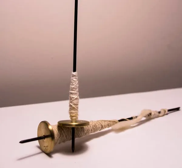 Aks_Creations_Takli_Drop_Spindle_Top_Khadi_Cotton_Yarn_Spinning_Metal_Tool_Gift_For_Beginners