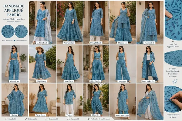 Aks_Creations_Handmade_Applique_Unstitched_Fabric_Teal_Blue_100_Pure_Cotton_2_5_Meter_44_Panna_Barmer_Rajasthan_Geometric_Floral_Pattern_For_Kurta_Kurti_Kids_Wear_Cushion_Covers_Curtains