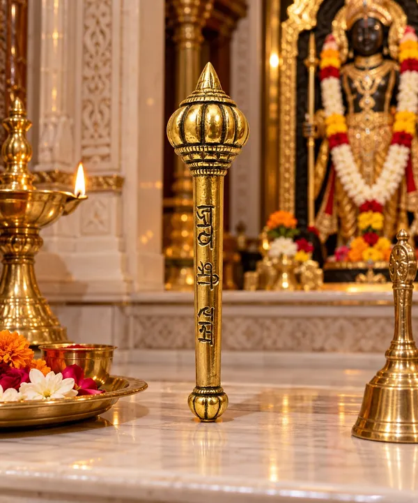 Gold_Tone_Decorative_Religious_Gada_Mace