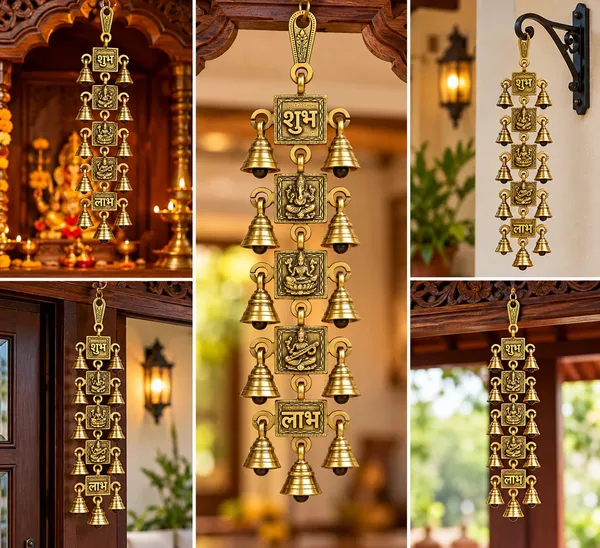 Metal_Religious_Bell_Hanging_With_Shubh_Labh_Design