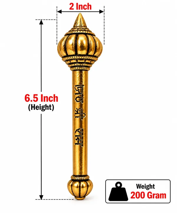 Gold_Tone_Decorative_Religious_Gada_Mace