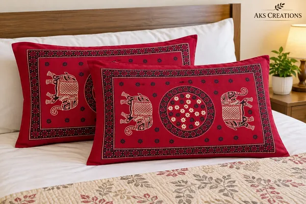 Red_Traditional_Elephant_Print_Pillow_Covers