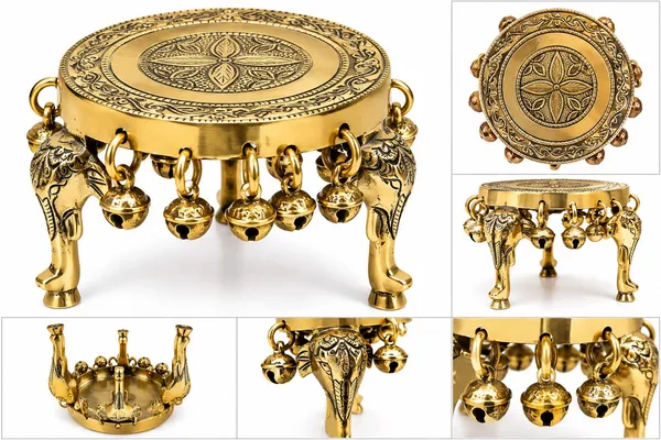 Metal_Traditional_Floral_Pooja_Chowki