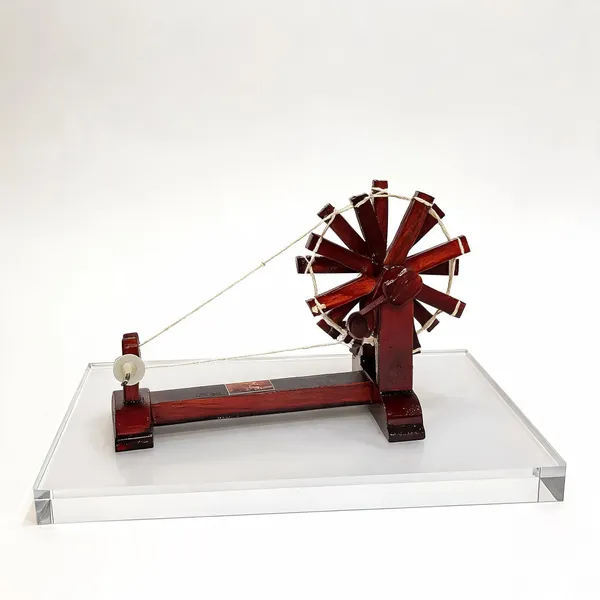 Wood_Brown_Charkha_Miniature_Showpiece
