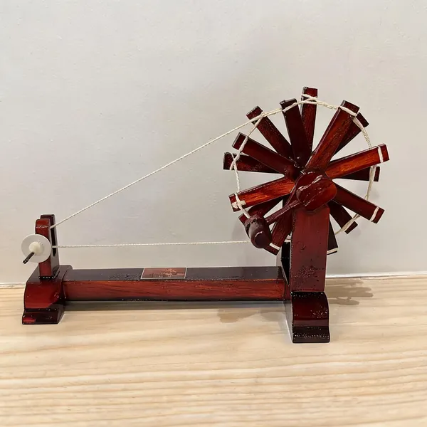 Wood_Brown_Charkha_Miniature_Showpiece