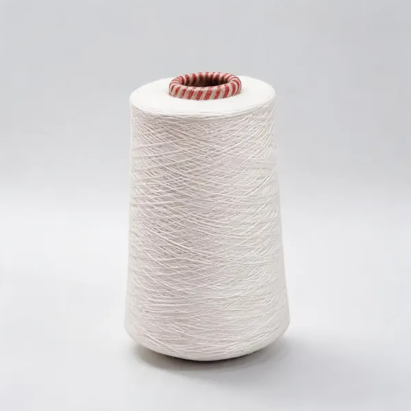 Aks_Creations_Natural_White_Bamboo_Yarn_Thread_Cone_200G
