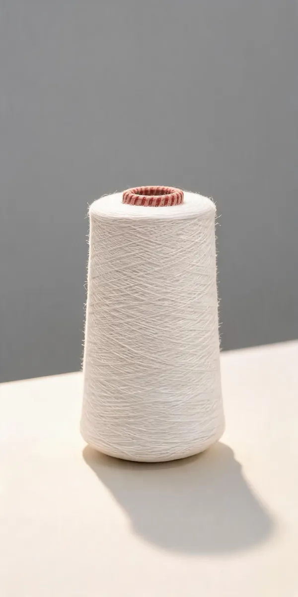 Aks_Creations_Natural_White_Bamboo_Yarn_Thread_Cone_200G