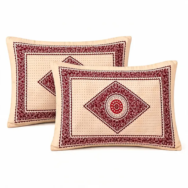 Cotton_Hand_Block_Print_Beige_Maroon_Pillow_Cover_Set_Of_2