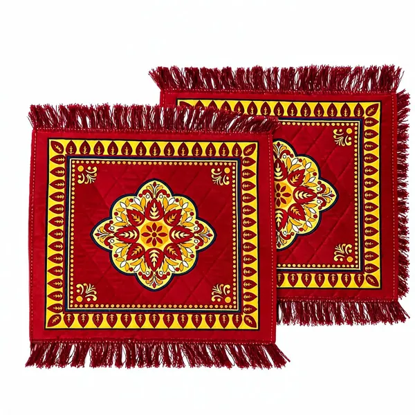 Velvet_Red_Mandala_Floral_Pooja_Aasan_Set_Of_2