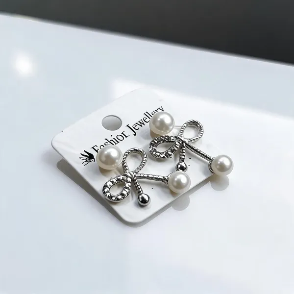 Silver_White_Stainless_Steel_Earrings_For_Women_-_Pack_of_4