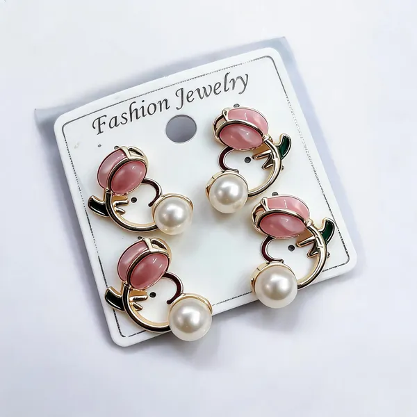Multicolour_Stainless_Steel_Earrings_For_Women_-_Pack_of_4