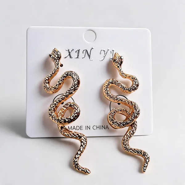 Gold_Stainless_Steel_Snake_Stud_Earrings_For_Women_-_Pack_of_2