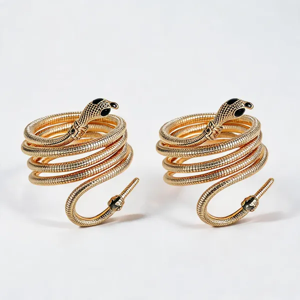 Gold_Stainless_Steel_Snake_Bracelet_For_Women_-_Pack_of_2