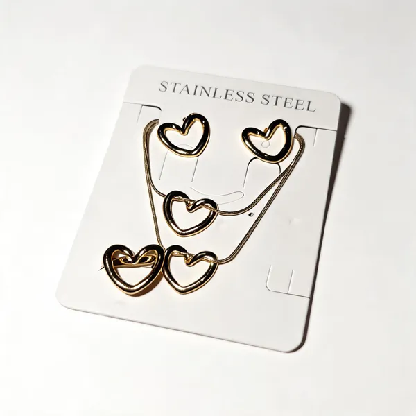 Gold_Stainless_Steel_Heart_Jewellery_Set_For_Women