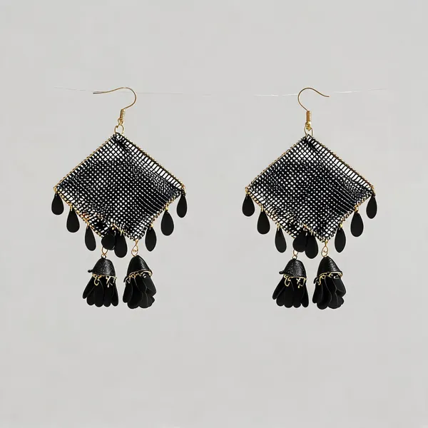 Black_Stainless_Steel_Earrings_For_Women_-_Pack_of_4
