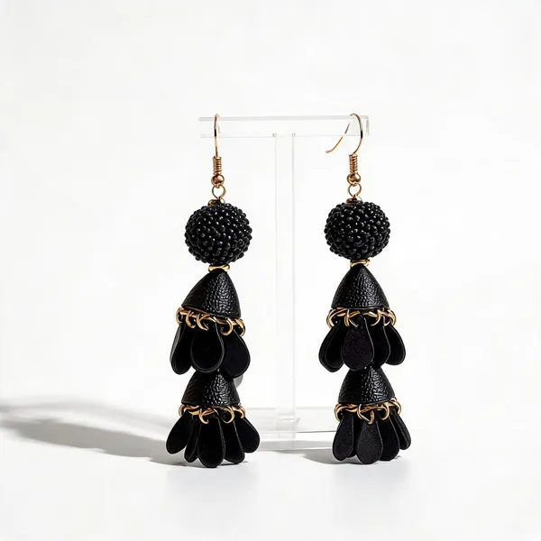 Black_Stainless_Steel_Earrings_For_Women_-_Pack_of_4