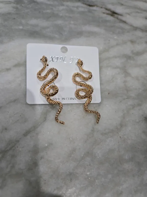 Gold_Stainless_Steel_Snake_Stud_Earrings_For_Women_-_Pack_of_2