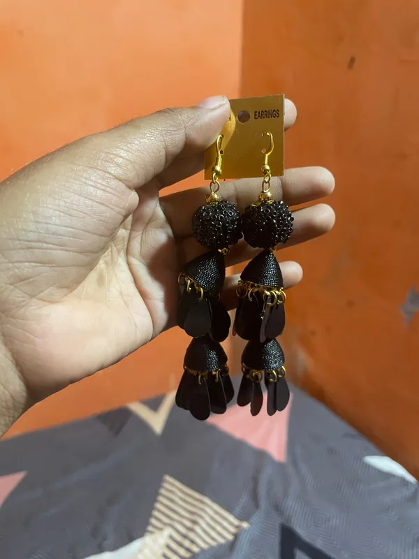 Black_Stainless_Steel_Earrings_For_Women_-_Pack_of_4