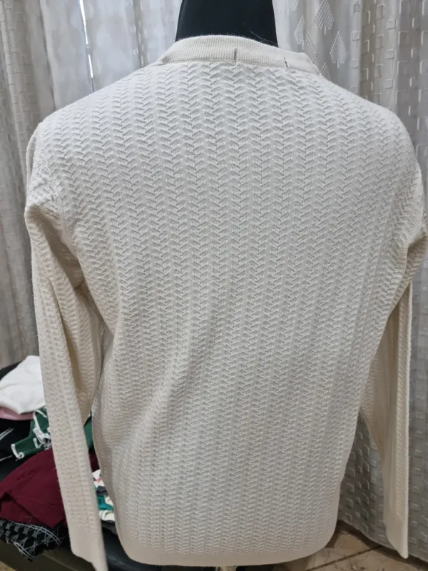 Cream_Knit_Regular_Fit_Sweater_for_Men