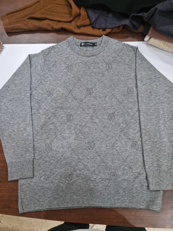Grey_Knit_Regular_Fit_Sweater_for_Men